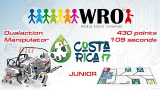 WRO2017 Junior 430 points 109 seconds Instructions programs curriculums Roboriseitcom [upl. by Ahsenet]