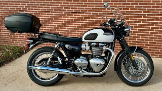 2017 Triumph Bonneville T120 exhaust [upl. by Mile]