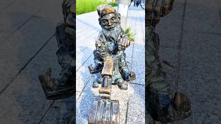 📍WROCŁAW POLAND 🇵🇱 DWARF  TRAVEL NATURE travel shorts statue [upl. by Koetke]