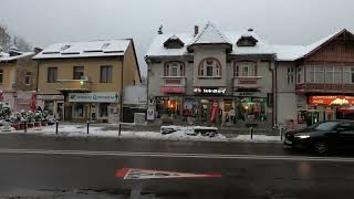 Walking in a Romanian city  Predeal its name [upl. by Attiuqaj]