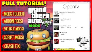 2024 How to Install ALL Mods for GTA V Open IV Full Tutorial ✅🙏 [upl. by Neerehs]