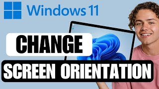 How to Change Screen Orientation in Windows 11  Windows 11 Portrait Mode [upl. by Kristofor]