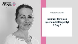 Comment faire une injection de Décapeptyl 02 mg 2 ampoules [upl. by Waine]