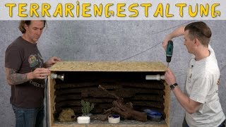 Reptil TV  Folge 86  Naturnahe Terrariengestaltung  Rückwand  Echsen  Leopardgeckos [upl. by Icnan]