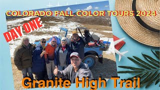 Colorado Fall Color Tours 2024 Day One Granite High View Trail Vintage Willys Jeep Flat Fender [upl. by Solberg463]