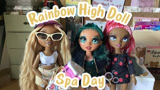 🫧 Rainbow High Doll Spa Day 🫧 [upl. by Neerihs56]