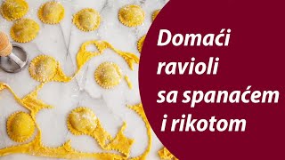 Domaći ravioli sa spanaćem i rikotom [upl. by Loux]