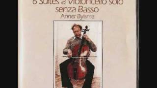 Anner Bylsma Bach Cello Suite 6 Allemande [upl. by Ehttam]