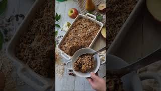 Pear amp apple crumble with tahini yoghurt [upl. by Mcnally241]