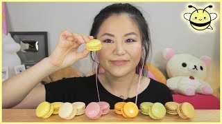 ASMR MINI MACARONS  Eating Sounds [upl. by Frentz]