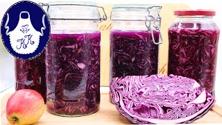 Rotkohl haltbar machen – 2 einfache Methoden Fermentieren amp Marinieren [upl. by Adrianna103]