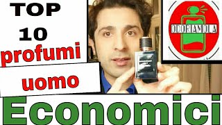 Top 10 Profumi UOMO Economici [upl. by Euqinue]