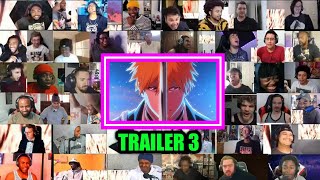 Bleach Thousand Year Blood War Arc Trailer 3 Reaction Mashup [upl. by Arhat]