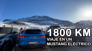 1800 km de viaje en Mustang eléctrico ❄️ en invierno ❄️ [upl. by Norrehc]