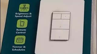 Product Review and Installation TREATLIFE Smart Ceiling Fan Control and light dimmer switch DS03 [upl. by Notla]