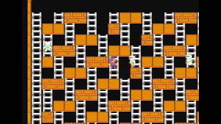 NES Championship Lode Runner Stage0110 walkthrough [upl. by Neeron125]