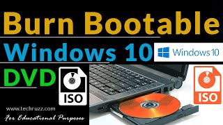 Create a Bootable DVD for Windows 10  Burn Windows 10 ISO File to DVD [upl. by Musette]