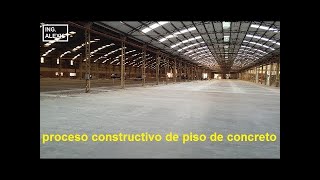 Proceso constructivo de un pisos de concreto pulido [upl. by Aihseken]