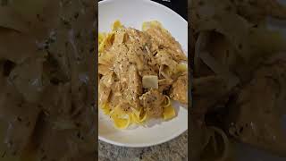 Homemade Chicken Alfredo w pappardelle alfredo chicken homemade cookwithme likesharesubscribe [upl. by Surtimed353]