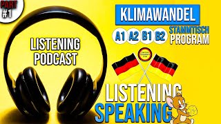 Klimawandel Part 1I Listening Podcast I Stammtisch Deutsch I Stammtisch Program I A1 A2 B1 B2 [upl. by Estrellita]