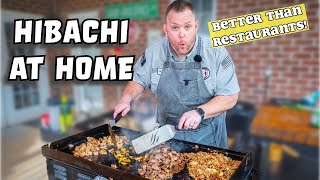 How to Cook Hibachi on a Blackstone  Secrets Revealed [upl. by Aiykan]