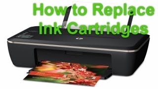 HP Deskjet Ink Advantage 2515  Installing Ink Cartridges Or Replacing Ink Cartridges  Preview [upl. by Novehs]