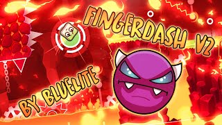 Easy Demon FingerDash v2 by BlueLite  Geometry Dash 22 [upl. by Anauq]