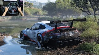 Rebuilding Porsche 911 RSR Forza Horizon 5 Logitech G29 Stering Wheel Gameplay [upl. by Rena763]