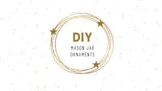 Easy DIY Mason Jar Lid and Ring Ornament Ideas with Video Tutorials [upl. by Nierman]