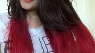 How To  Red Dip Dye Hair [upl. by Mahau]