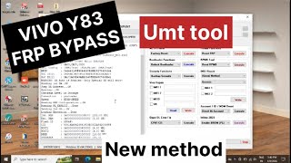 VIVO Y83 1726 FRP BYPASS UMT TOOL NEW SECURITY PATCH [upl. by Poock]