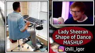 Ed Sheeran  Shape of You VS Lady Gaga  Just Dance  DJ Drummer MASHUP [upl. by Eedak]