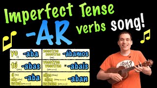 Regular AR verbs in Imperfect Song [upl. by Ynogoham283]