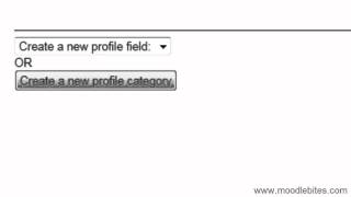 Moodle 2 Administration Custom Profile Fields [upl. by Zaslow]