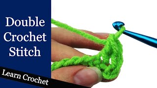 How to Double Crochet Stitch  Beginner Course Lesson 9 [upl. by Karlens]