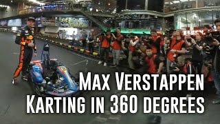 Max Verstappen karting in 360 degrees Shanghai 05042017 [upl. by Neyugn]