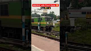 WAG9HC running with front Pantograph 😲 Rare Combination 😳 ytshorts indianrailways alp train [upl. by Eelatan369]