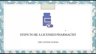 Steps to become Licensed Pharmacist in USA  Dr Bhavani Podugu [upl. by Euqinim]