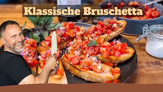 Klassische Bruschetta vom Feinsten Knusprig frisch und grandios Lecker Vegan [upl. by Selbbep]