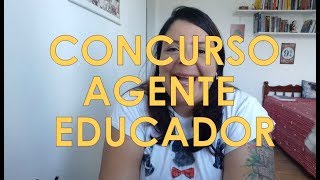 CONCURSO Agente Educador RJ  O que você precisa saber [upl. by Fanchon]