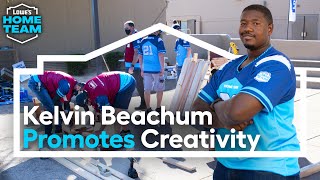 Promoting Creativity with Kelvin Beachum and the Lowes Home Team  Lowes x NFL [upl. by Hartmunn]