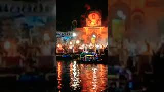 Ganga Aarti 🙏🏻 On Chakra ghat 🎉🎉🥰🥰🙏🏻🙏🏻 [upl. by Annoyk]