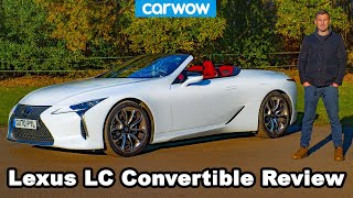 Lexus LC500 Convertible 2021 review  see why it’s worth £90000 [upl. by Barcot206]