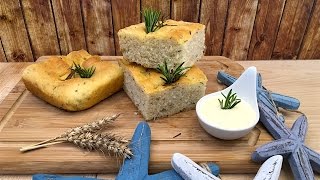 Nejlepší recept na Italský chléb Focaccia s rozmarýnem [upl. by Nnyloj426]