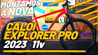 BICICLETA CALOI EXPLORER PRO 2023  MONTAGEM E NOVO GRAFISMO  PEDALOKOS [upl. by Iew]