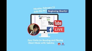 Live Piano Class Easy Tricks for Reading and Playing Sheet Music [upl. by Drawets]