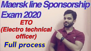 ETO Sponsorship exam 2020 🔥Maersk line Shipping company 🔥  Electro technical officer [upl. by Tterej]