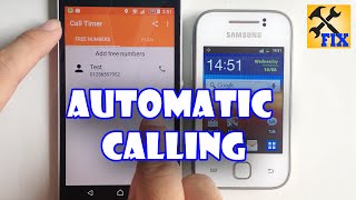 How to Automatic calling by Call Timer Pro app [upl. by Nuahsyar]