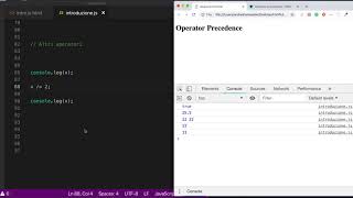 Altri operatori in javascript parte 7 [upl. by Nnyleve859]