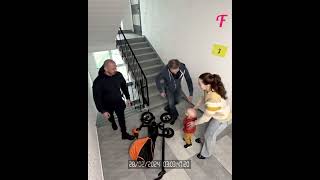 Neighbors lend a hand to mom stranded by broken elevator shorts [upl. by Indnahc220]